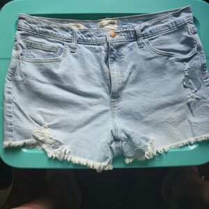 Universal Thread Blue Distressed Jean Shorts